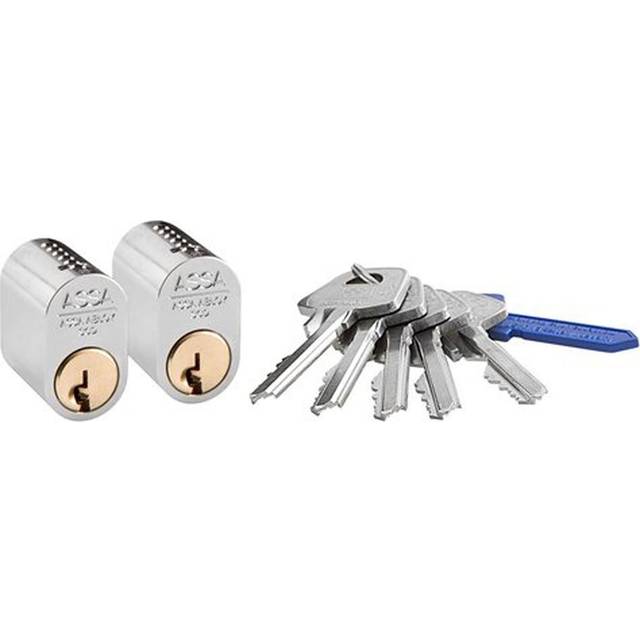 Oval enkelcylinder ASSA d12 1201 - Brunoxid