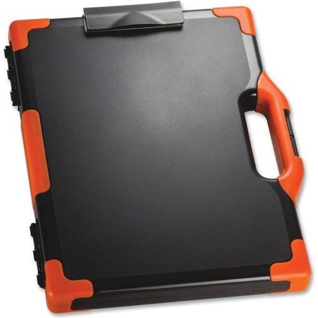 OIC OIC83326 Carry Clipboard Box, Black & Orange