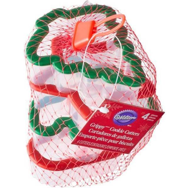 Wilton Holiday Grippy Cookie Cutters  Set of 4
