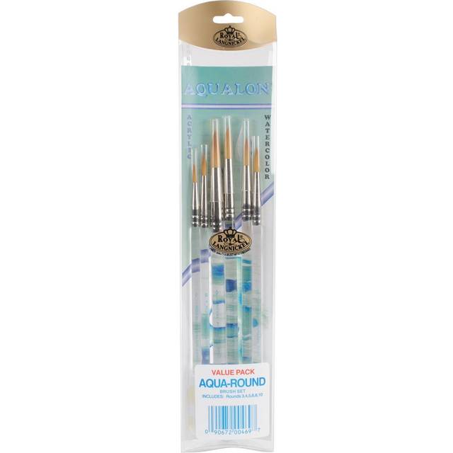 Royal Aqualon Brush Set-Round 6/Pkg