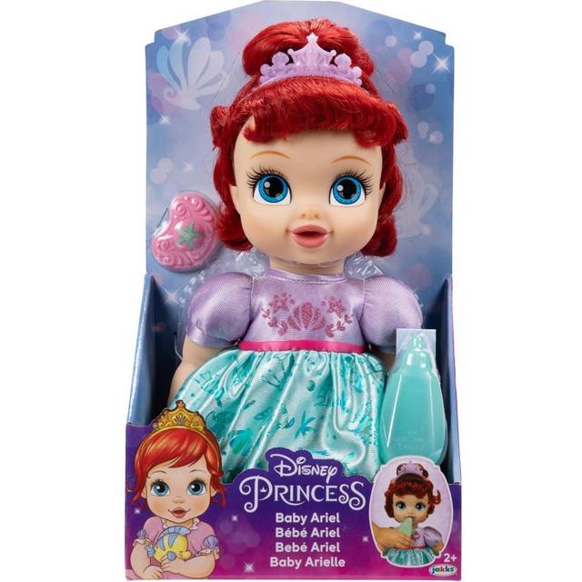 Disney Princess Ariel Baby Doll with Baby Bottle & Tiara