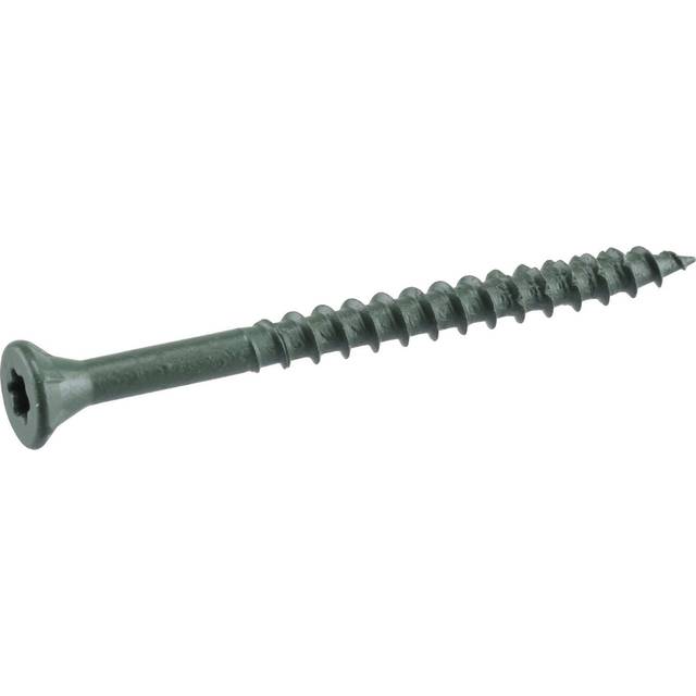 "Deck Plus Deck Screws  #10 x 3"""""""" Self Drilling Screws  Green  5 lb Box  Rust Resistant  T25 Star Bit"
