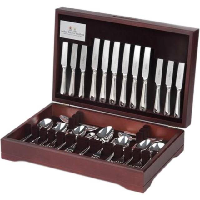 Arthur Price of England Harley Sovereign Stainless Steel 60 Piece Canteen FREE Eight Tea Spoons