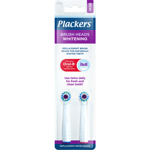 Plackers Brush head refills Whitening 2 st