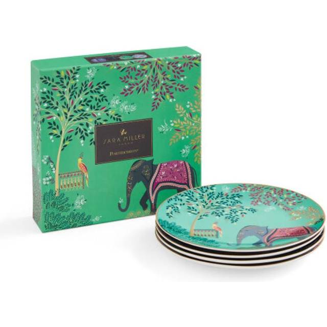 Sara miller india cake plates set of 4