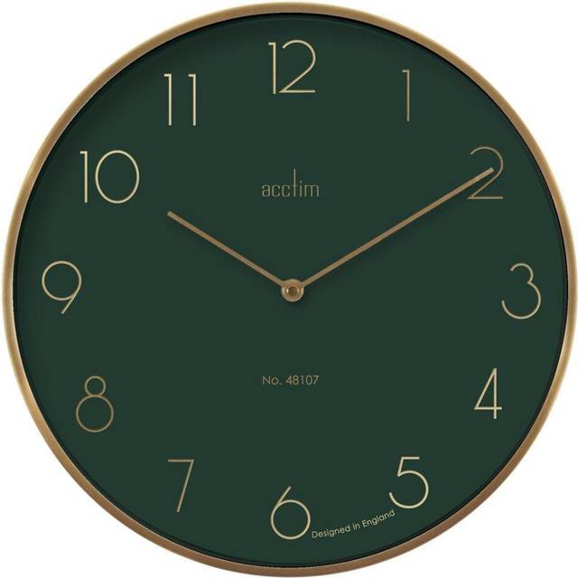 Acctim Madison Jungle Round Wall Clock 35cm - Green - 4 x 35 x 35cm