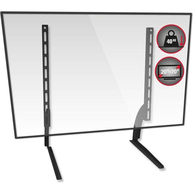 TTAP TTDUNIV-1 350 TV Stand with Bracket - Black, Black