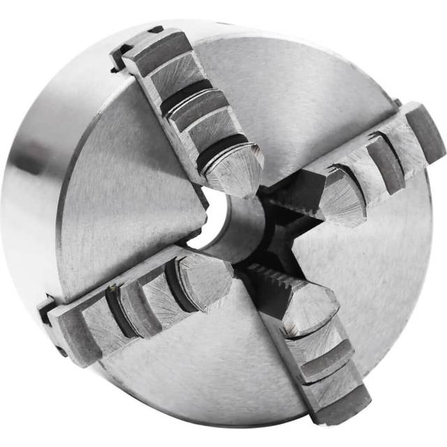 vidaXL 4 Jaw Self-Centering Lathe Chuck 100 mm Steel