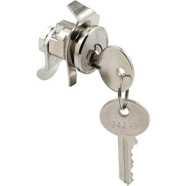 Prime-Line S 4127 5-Pin Tumbler Diecast Nickel-Plated Mailbox Lock  Bommer   gray