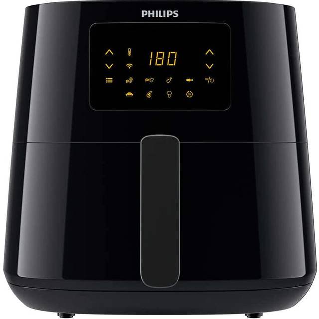 Philips Essential HD9280 Airfryer XL - varmluftsfritös - mörkt silver/svart