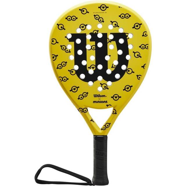 Wilson Padelracket Minions Junior Eyes, för barn och tonåringar, glas/EVA, 300 g, gul/svart, WR070611U0