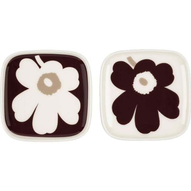 Marimekko Set Of 2 Unikko Plates