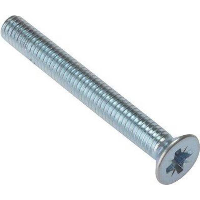 ForgeFix 25MSCSK540 Machine Screw Pozi CSK ZP M5 x 40mm Bag 25