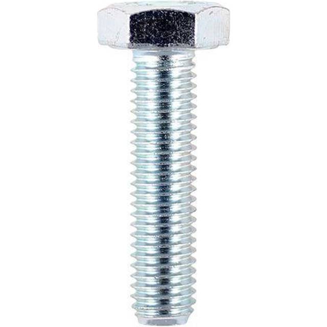 TIMCO M16 x 45mm Hexagon Head High Tensile Zinc Set Screw Grade 8.8 Qty 50