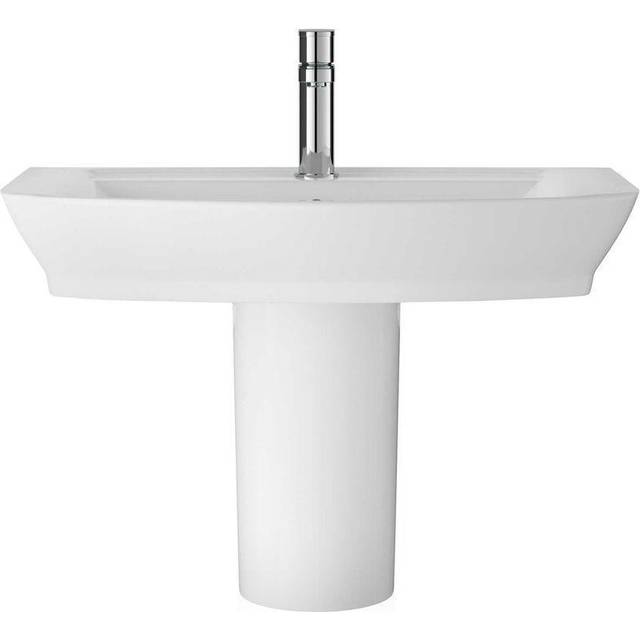 Hudson Reed Maya 550x465 1th White Basin &amp; Semi Pedestal