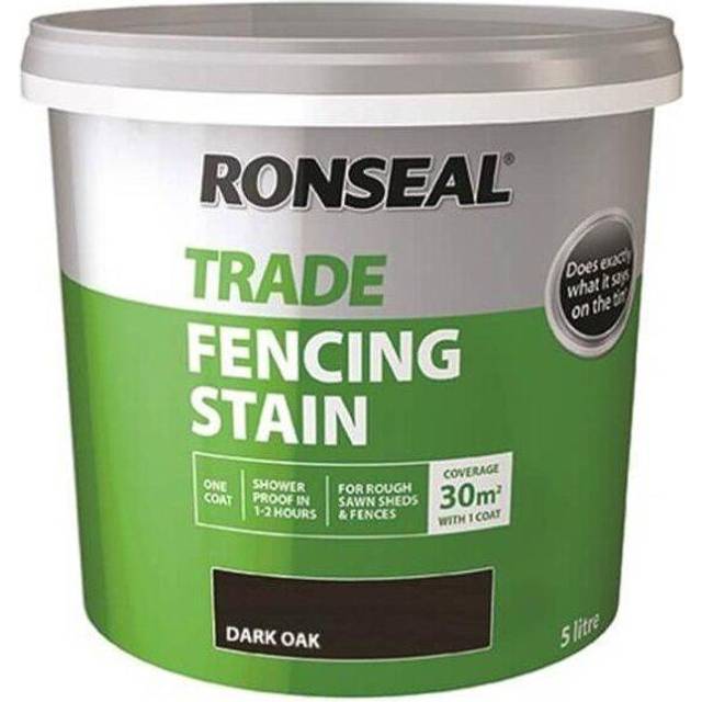 Ronseal Trade 5L Fencing Stain Dark Oak