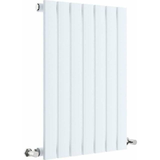 Nuie Sloane Horizontal Single Panel Radiator 600 X 412Mm Satin White, White