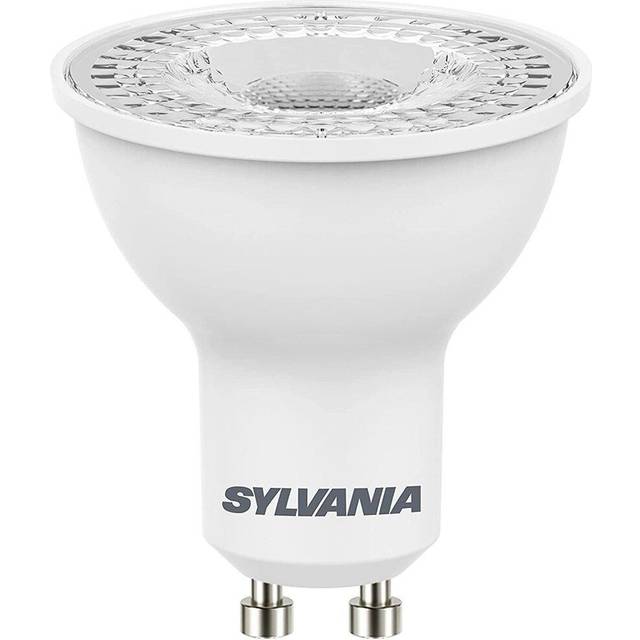 Sylvania LED Pack of 10, GU10, 345 lm, 830 = 3000 K, 36 Degrees, 15,000 Hours