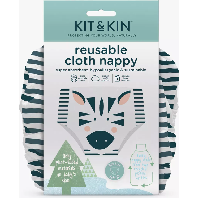 Kit & Kin Reusable Nappy White