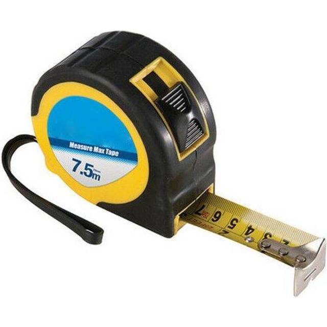 7.5m x 32mm Measure Max Tape Measure Heavy Duty DIY Blade Lock Metric Imperial