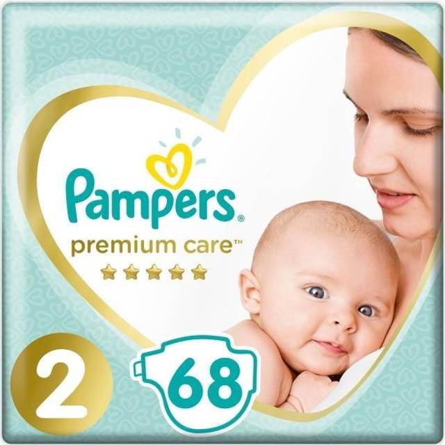 Pampers Premium Care Size 2 engångsblöjor 4-8 kg 68 st.