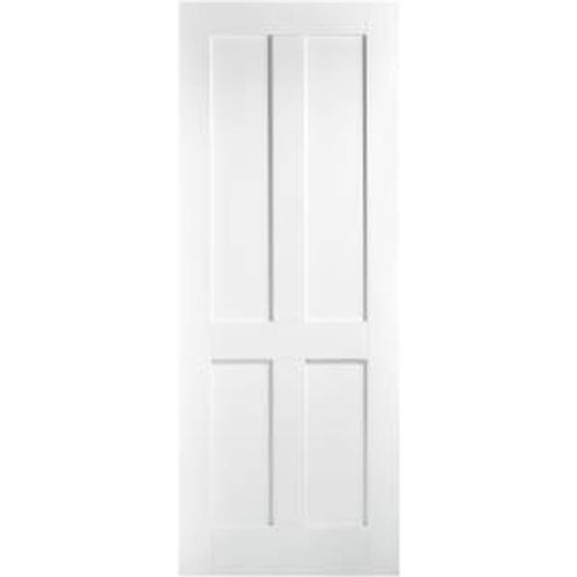 LPD Internal London 4 Panel Primed White FD30 Fire Door - 838 x 1981mm