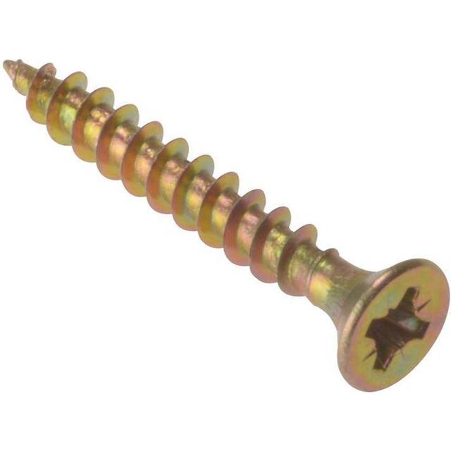 Forgefix Multi-Purpose Pozi Compatible Screw CSK ST ZYP 5.0 x 25mm Box 200 FORMP