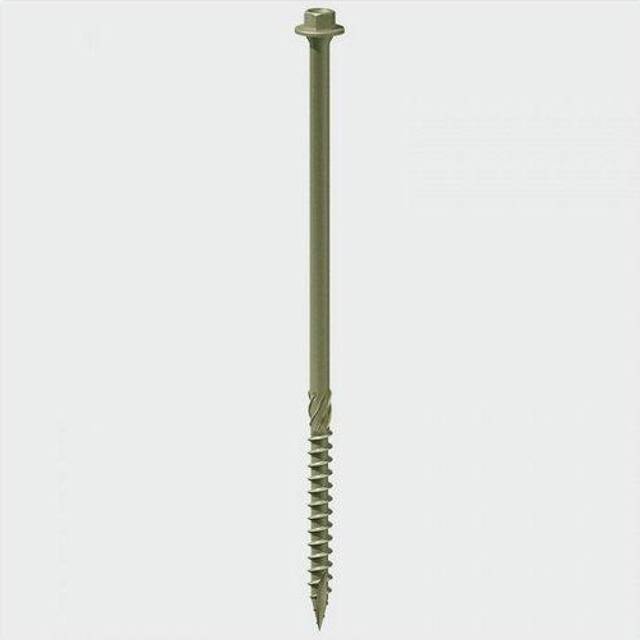 TIMCO Timber Frame Construction & Landscaping Screws Hex Exterior Gre- you get 3 - green organic