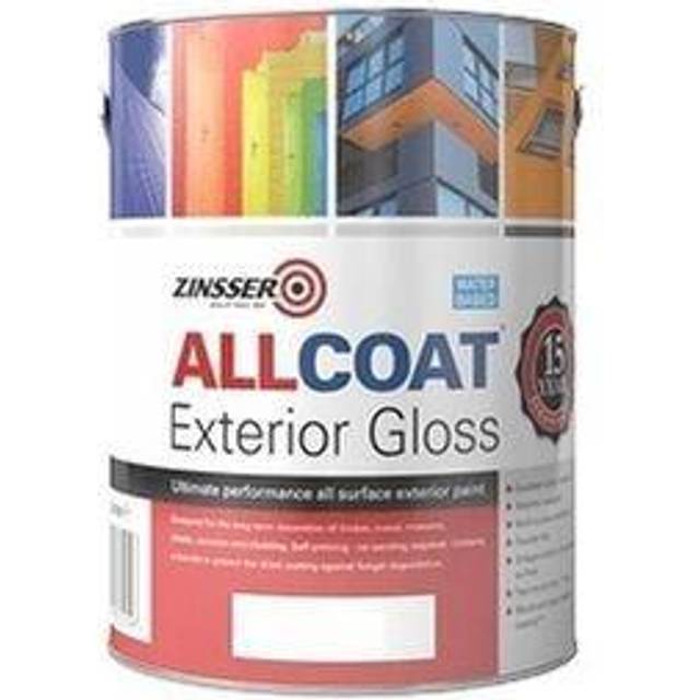 Zinsser Allcoat Exterior Water Based Gloss White 5L