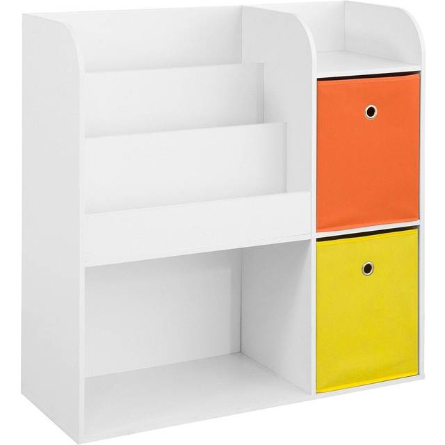 SoBuy KMB37-W, Children Kids Bookcase Book Shelf Toy Shelf Storage