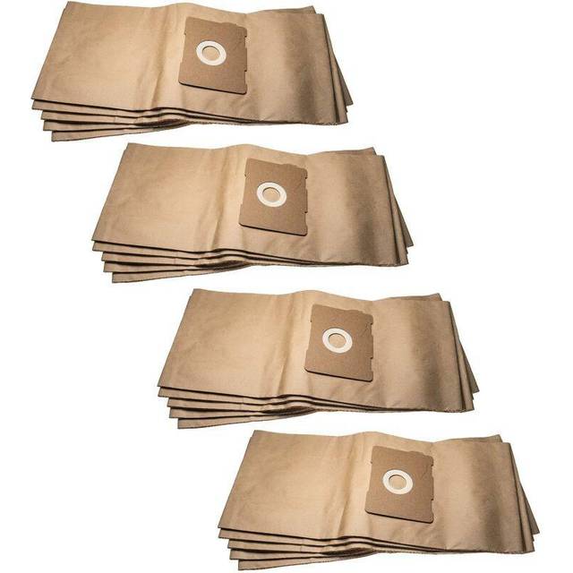 20x Filter Bag compatible with Protool Festool vcp 321 e-l Dust Extractor - Paper, 66.2 cm x 29.6 cm, Sand-Coloured - Vhbw