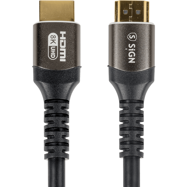 SiGN Premium HDMI 2.1 Kabel 8K, 1m - Svart