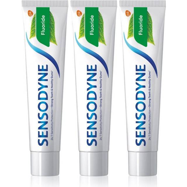 Sensodyne Fluoride Tandkräm För känsliga tänder 3x75 ml