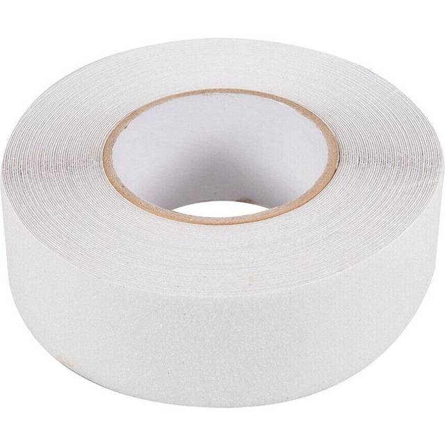 50mm x 18m CLEAR Anti Slip Tape Slippery Wet Steps Surfaces PVC Adhesive Roll