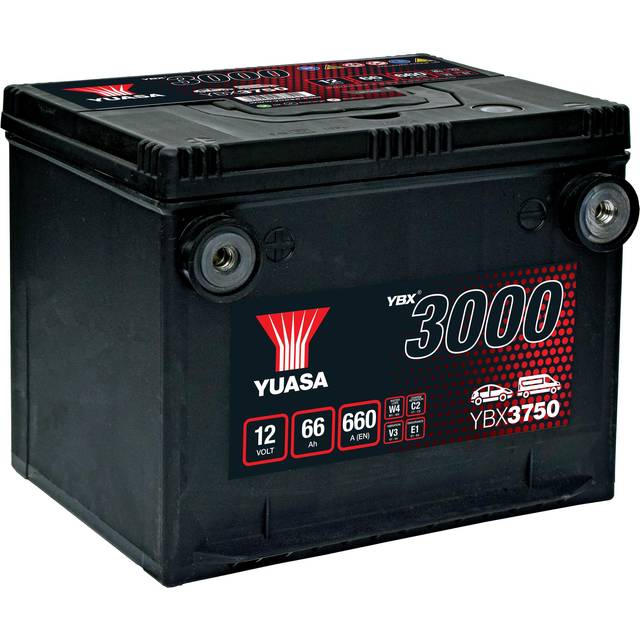 YBX3750 12V 66Ah 660A Yuasa SMF Battery
