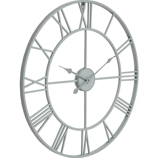 Skeleton Wall Clock - Metal - L5 x W70 x H70 cm - White