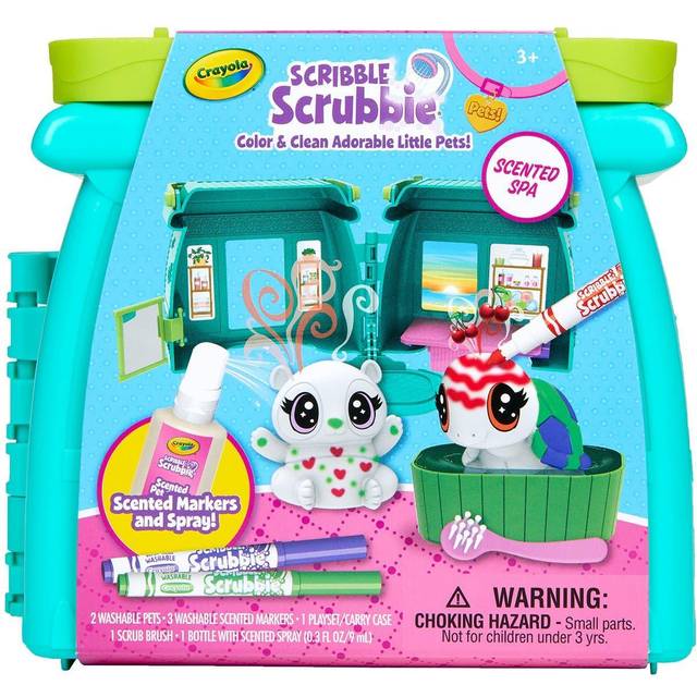 Scribble Scrubbie Pets Scented Spa - - Fat Brain Toys