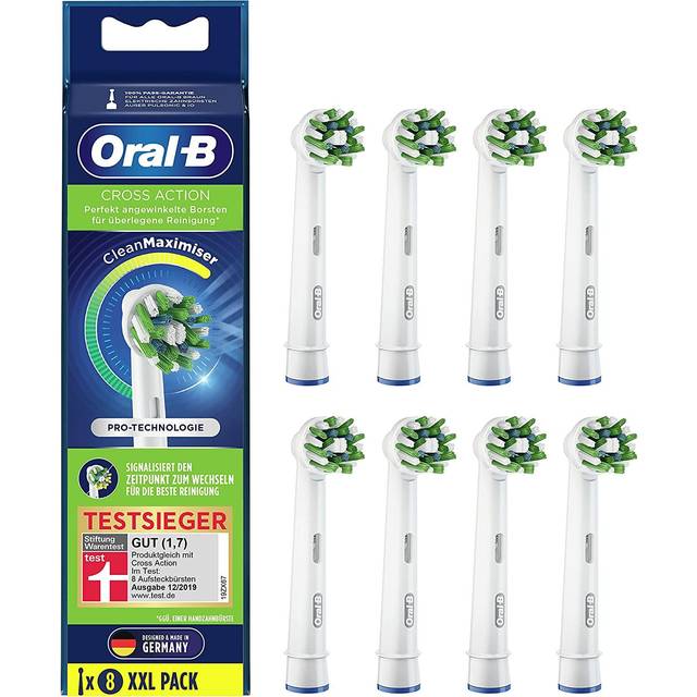 Oral-B CrossAction XXL tandbørstehoveder 8-pak (På lager i butik)