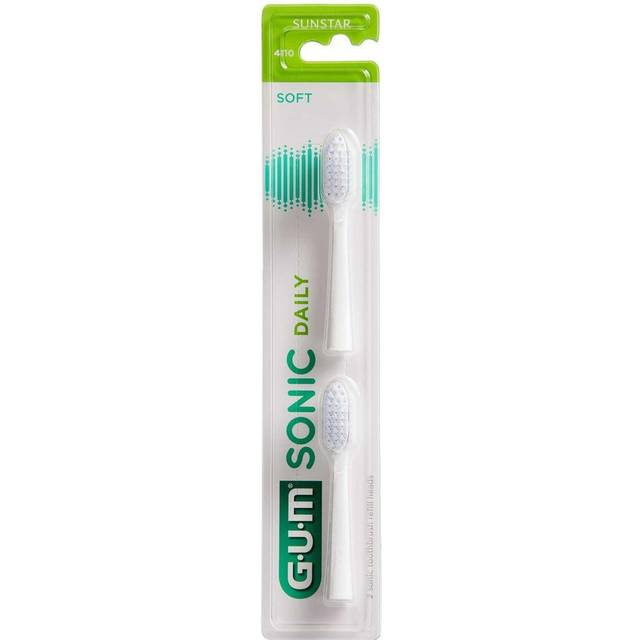 GUM Sonic Daily Svarta Utbytesborstar, 2 st