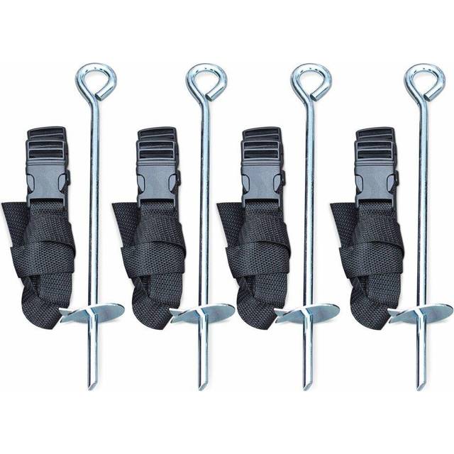 Trampoline anchoring kit, Polaris, Black