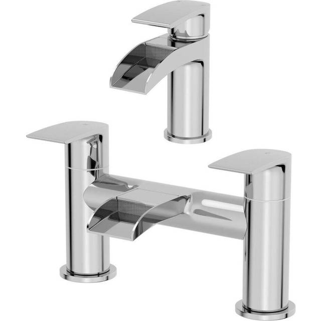 Architeckt - Motala Basin Mixer Waterfall Tap Bath Mixer Tap Set