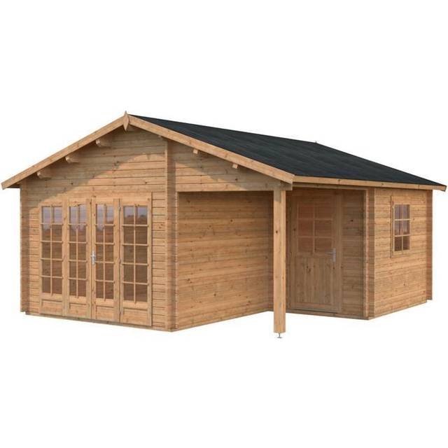 Palmako Irene Stuga 28,1 m²/inv. 21,9+5,2 m², brun, impr.
