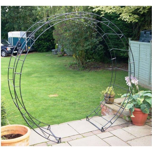 Round Arch 1Ft Extender - Steel - L228.6 x W238.8 x H66 cm - Bare Metal/Ready to Rust