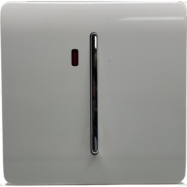 Trendi 45 Amp Switch with Neon Indicator - White, White