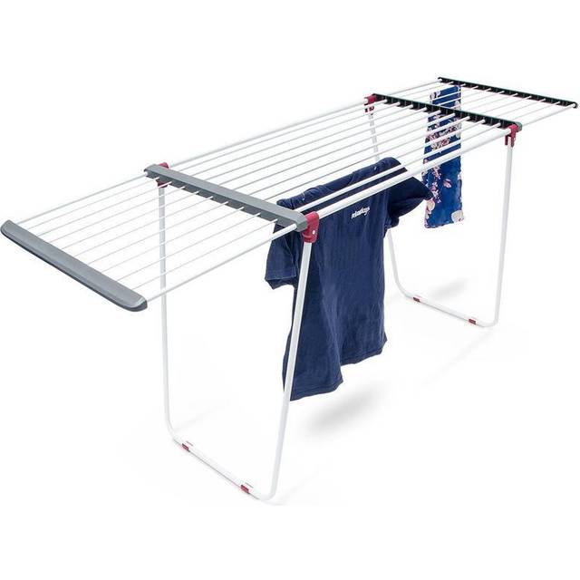 Clothes airer foldable laundry stand adjustable drying horse weatherproof
