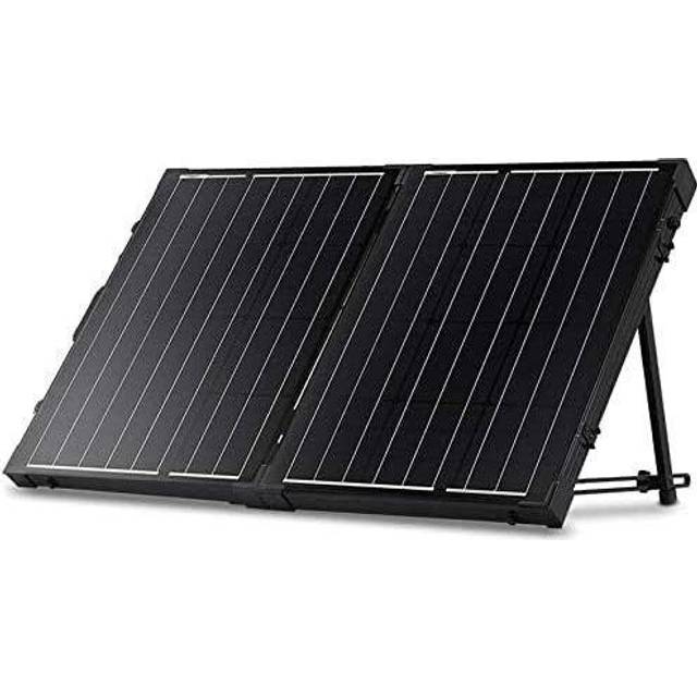 Renogy 100W Foldable Solar Panel Suitcase, 12V Portable Off Grid Panel, 2pcs 50W Solar Panel Suitcase Built-in Kickstand for RV, Campervan