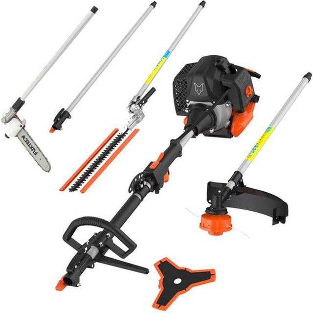 FUXTEC petrol multitool - 5in1- pruner, hedge trimmer, brush cutter, thread head, 1m-extension