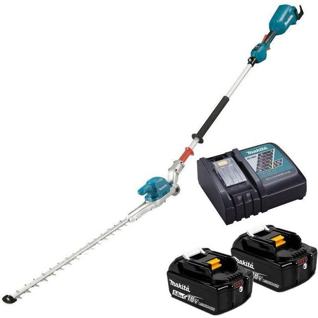 Makita DUN500W LXT 18v Brushless Pole Hedge Cutter Trimmer 2 x 5ah Batteries