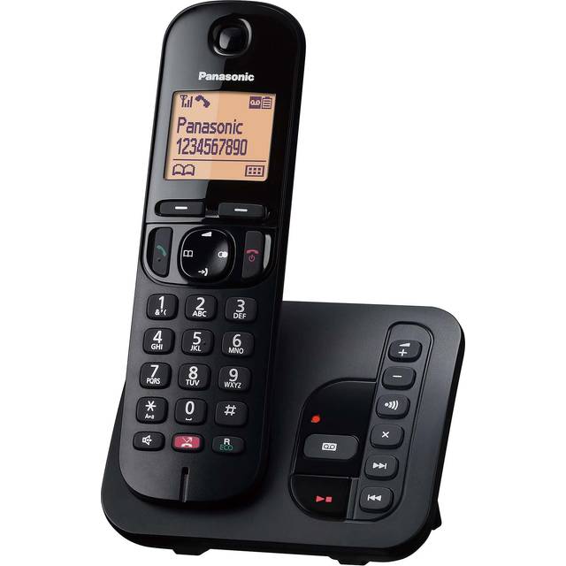 Panasonic KX-TGC260EB Cordless Phone, Single Handset with Answering Machine