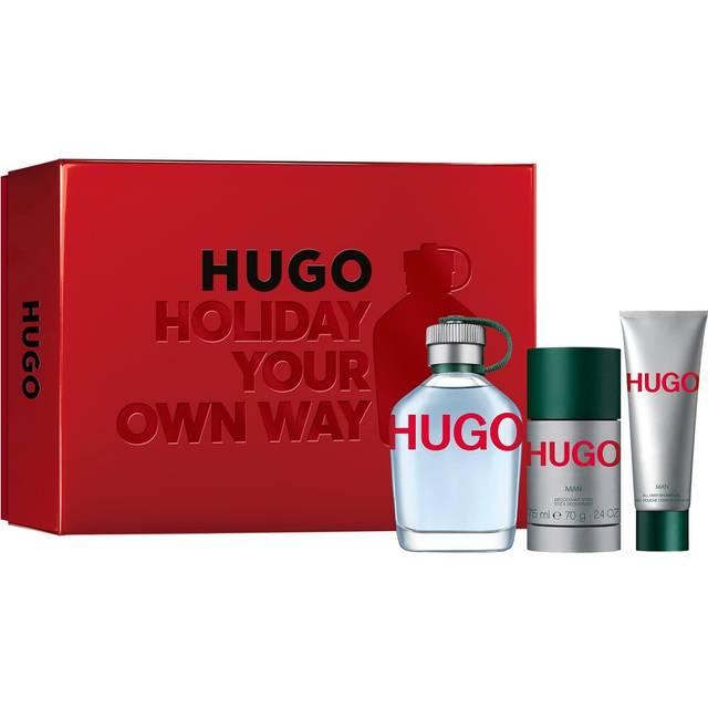 HUGO BOSS Man Gavesæt 125ml EDT 75ml Deodorant Stick 50ml Shower Gel